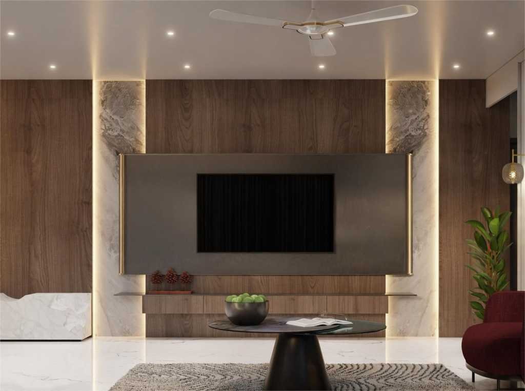 Modern Wooden Look TV unit